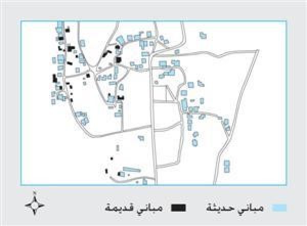 خريطة الأماكن الأثرية في بيت الروش الفوقا / دورا / الخليل