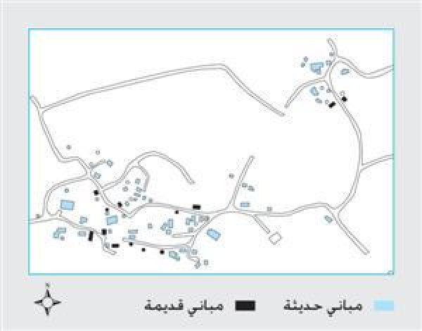 خريطة المواقع الأثرية قرية بيت مرسم / دورا / الخليل