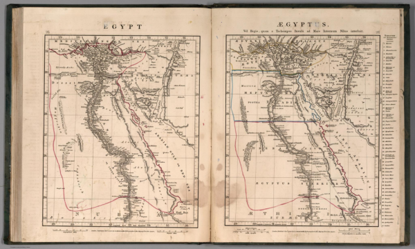 سيناء سنة 1831، كجزء من ولاية مصر العثمانية وتحكم الحجاز بنفس الحدود الاقليمية