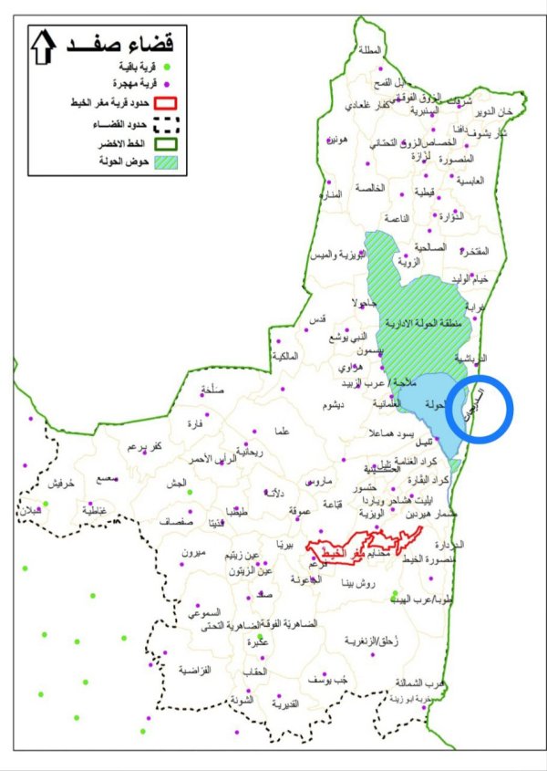 خارطة توضيحية لموقع مزارع الدرج/ الدريجات