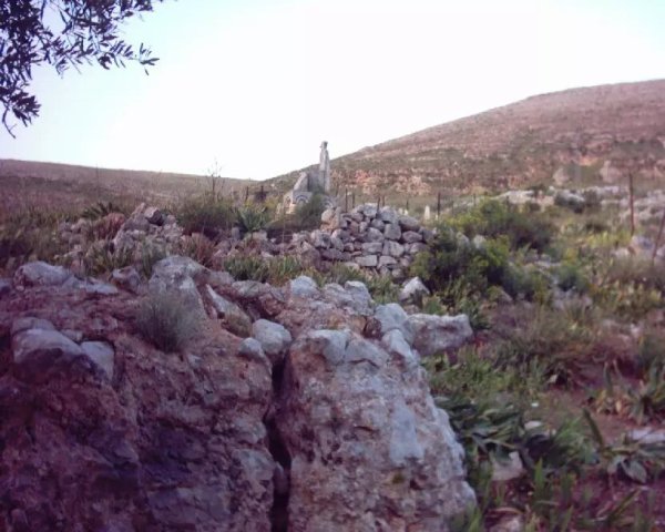 مقبرة القرية لا تزال مستعملة من قبل سكان قرية عبكرة القائمة حالياً، نقلاً عن موقع فلسطين في الذاكرة