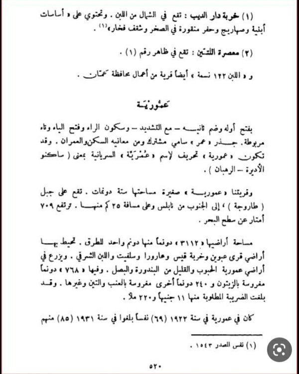 قرية عمورية/ فى بلادنا فلسطين مصطفى مراد الدباغ