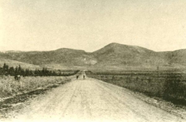 الطريق من الناصرة إلى قرية العفولة، صورة قديمة ونادرة