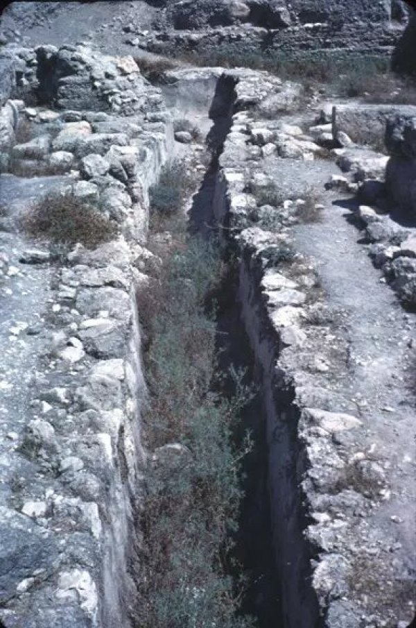 قناة مياه أثرية في قرية أبو شوشة قضاء الرملة