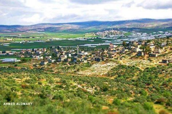 صور لقرية عابا الغربية شرقي مدينة جنين