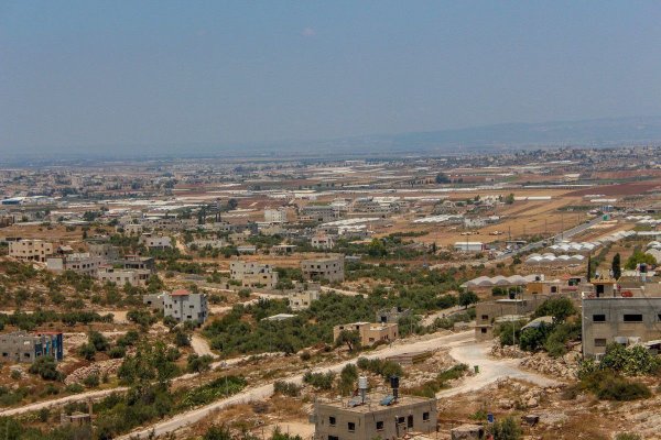 صور لقرية عابا الغربية شرقي مدينة جنين