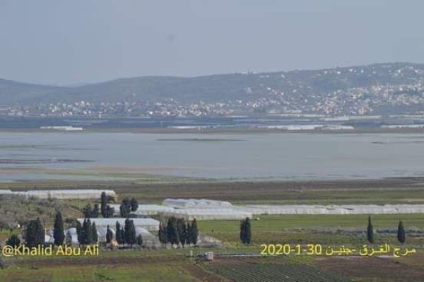الأراضي المشرفة على قرية جربا جنوبي مدينة جنين