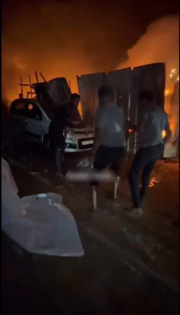 Pictures from the Rafah massacre on Sunday evening, 5/26/2024