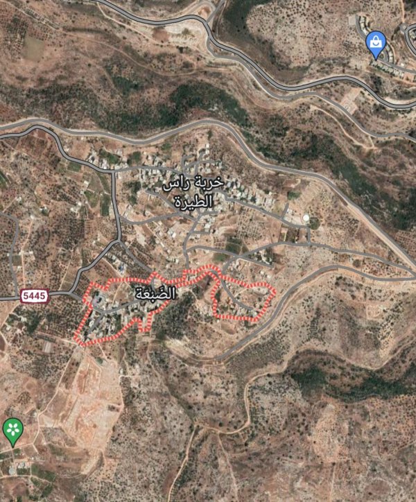 قرية الضبعة كما تظهر من الاقمار الصناعية