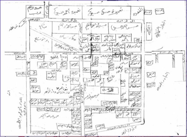 خارطه عامه للموقع /  كتاب مغلس التاريخ والسكان