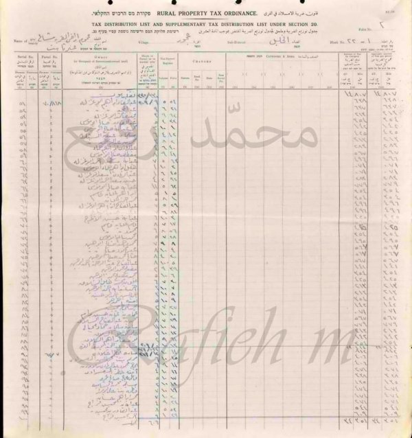اسماء دافعي الضرائب   عجور