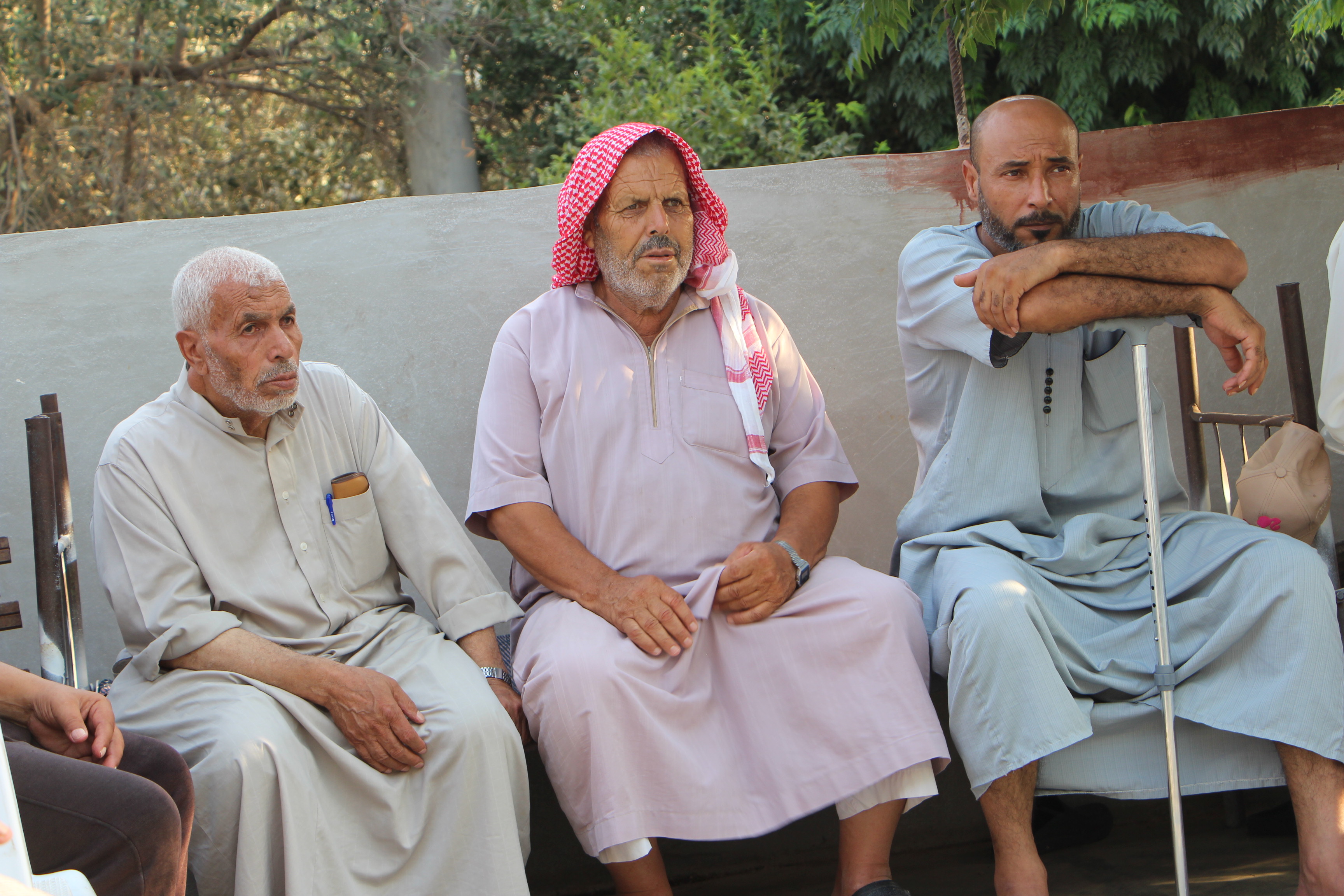 صور من لقاء أبناء تَجَّمع جِلِّيْن فريقي موسوعة القرى والمخيمات الفلسطينية مع بناء تَجَّمع جِلِّيْن في محافظة درعا السورية، بعدسة: لين محمد