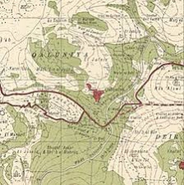 خريطة قرية قالونيا