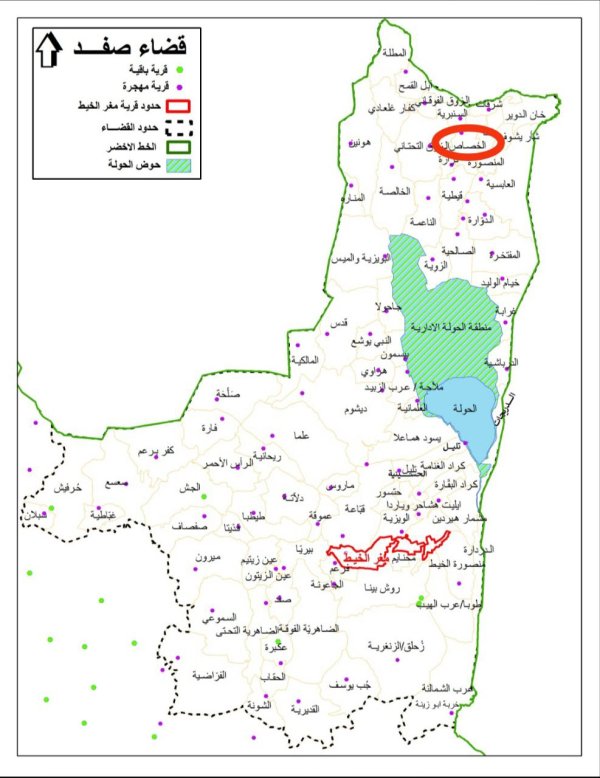 حدود قرية الخصاص