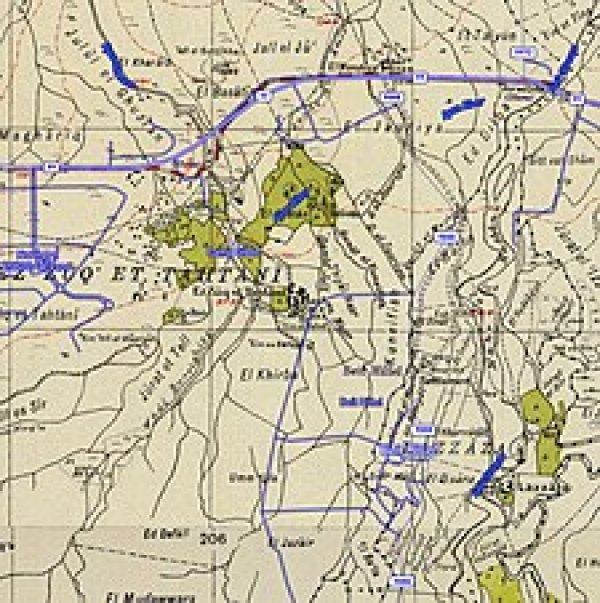 خريطة محيط قرية الزوق التحتاني