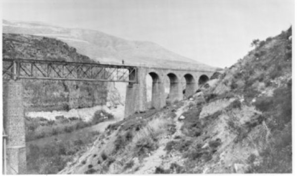 جسر قطار سمخ الحمة سنة 1918 جسر قطار سمخ الحمة سنة 1918