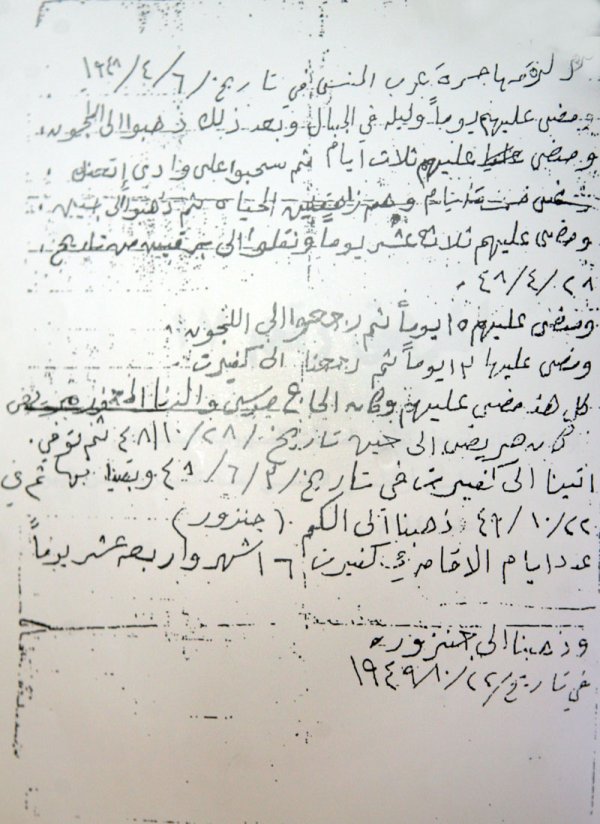 صورة عن وثيقة تاريخية كتبت بخط اليد من قبل أحد أبناء المنسي تصف رحلة الهجرة من القرية والمصاعب التي واجهت الناس في عام 1948م ومصدرها كتاب ألفه أحد أبناء المنسي عنها مؤخر صورة عن وثيقة تاريخية كتبت بخط اليد من قبل أحد أبناء المنسي تصف رحلة الهجرة من القرية والمصاعب التي واجهت الناس في عام 1948م ومصدرها كتاب ألفه أحد أبناء المنسي عنها مؤخر