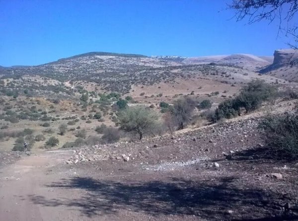 موقع قرية الشونة شمالاً نحو مدينة صفد، نقلاً عن موقع فلسطين في الذاكرة