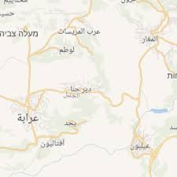 خريطة قرية دير حنا