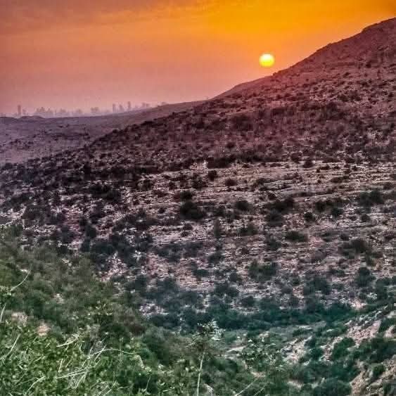 الغروب من جبال قرية دير غسانة في محافظة رام الله والبيرة 💚  تصوير Abo Geith