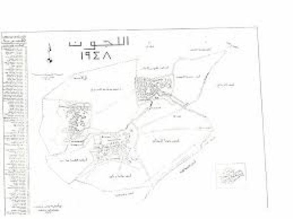 خريطة قرية اللجون