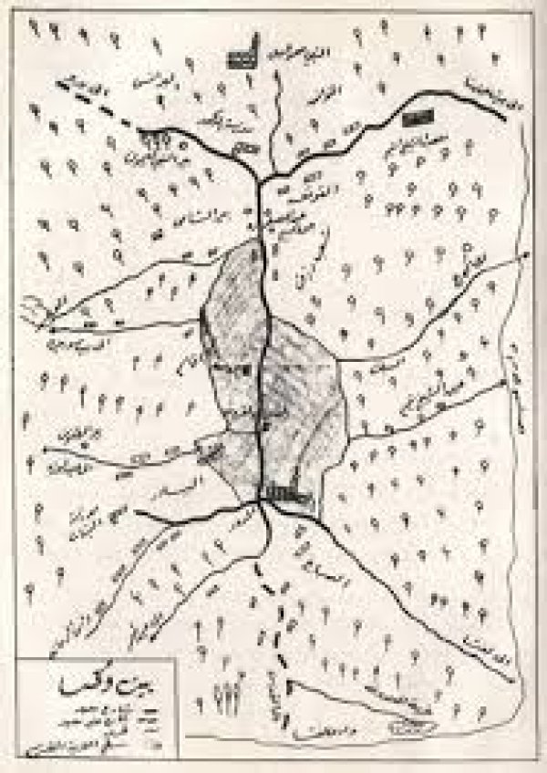 خريطة قرية بيت اكسا / القدس