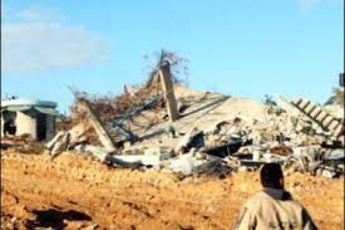 العطاطرة.. زلزال إسرائيل مر من هنا  منازل سويت بالأرض عقب قصفها في العطاطرة  | موسوعة القرى الفلسطينية